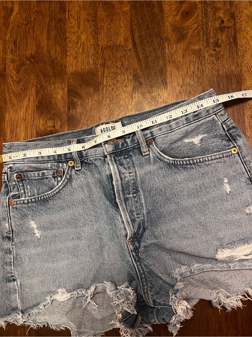 Agolde Parker Vintage Cut Off Short in Swap Meet Size 27 - Picture 9 of 14